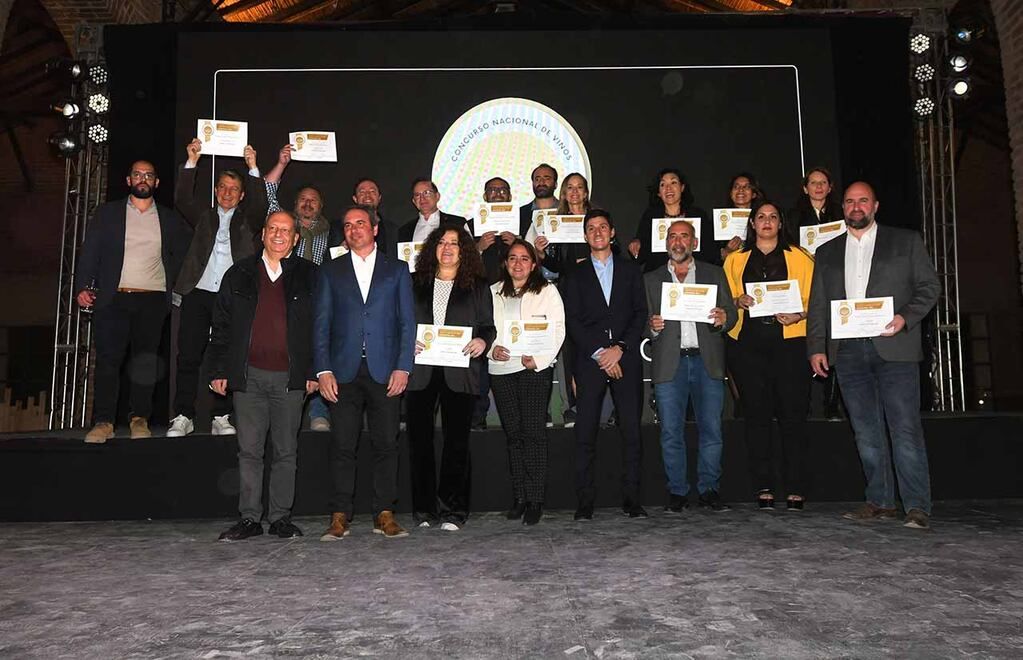 Fiesta y premiación del  Concurso Nacional de Vinos Guarda14 organizado por Diario Los AndesGanadores del premio gran oroFoto: José Gutierrez / Los Andes