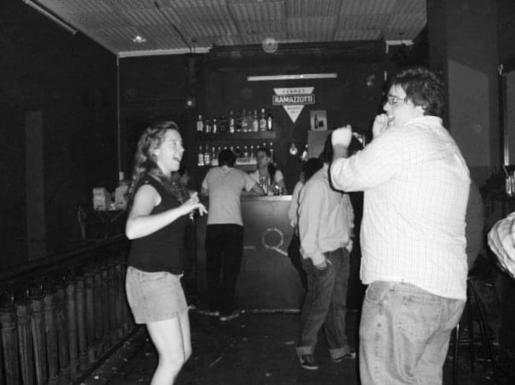 Darío Barassi bailando en un boliche en su adolescencia. Foto: Instagram @dariobarassi