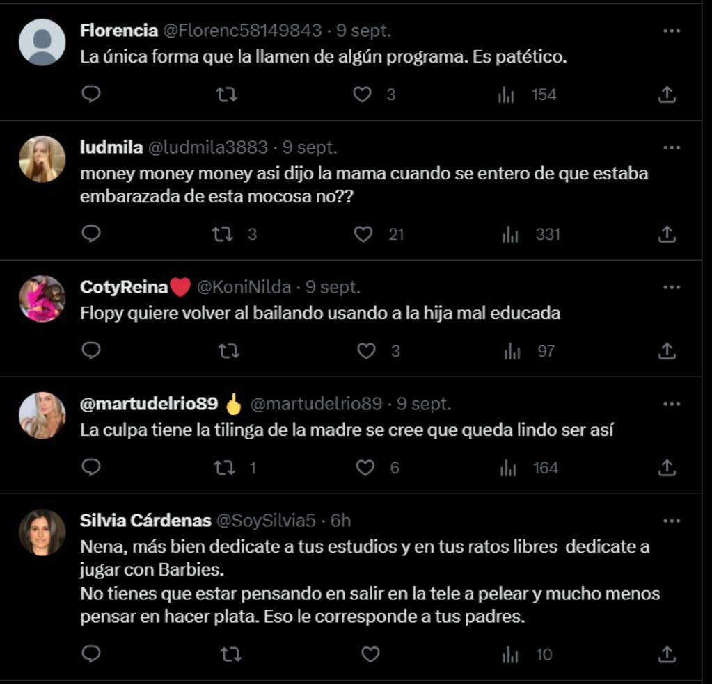 La furia en las redes contra la hija de Floppy Tesouro y Rodrigo Fernández Prieto