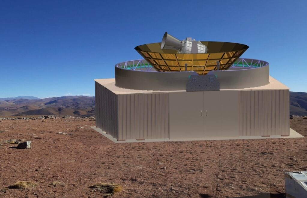 Así es el proyecto del telescopio para la detección de radiación cósmica que fue fabricado en Francia y será instalado en la provincia de Salta.