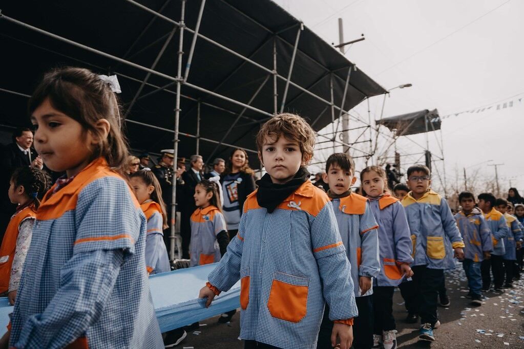 El desfile por el 9 de julio en Zonda.