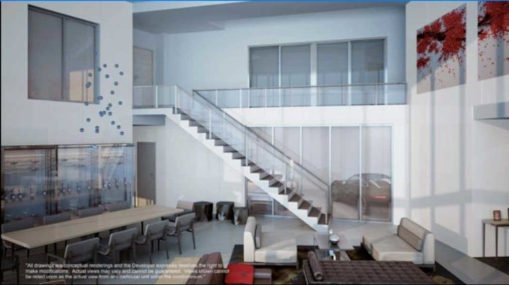 El auto se mete hasta el departamento.