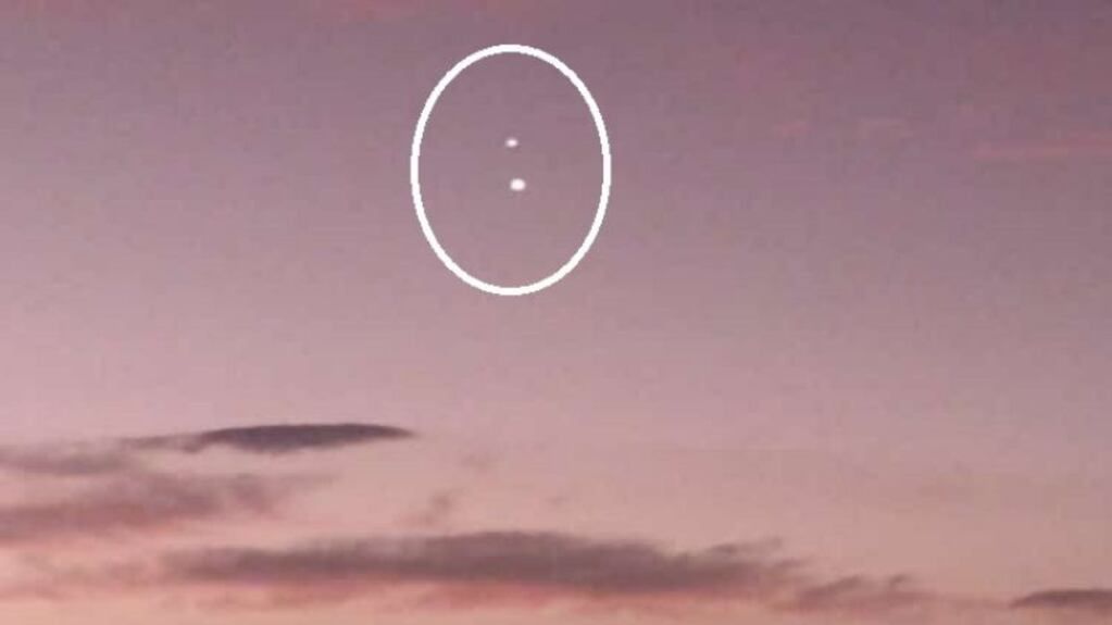 Captura del OVNI realizada por el testigo.