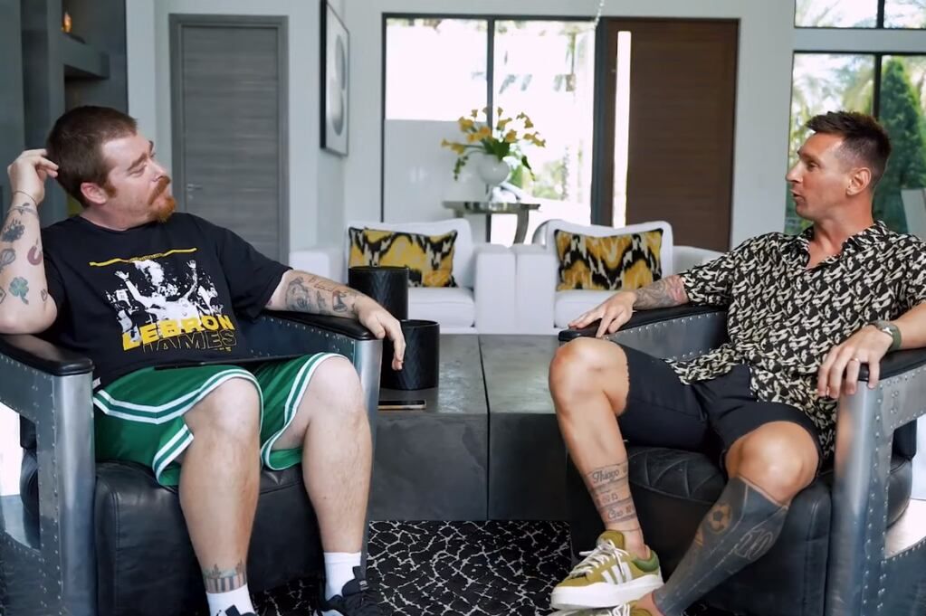 La entrevista de Messi en Olga. (Captura)