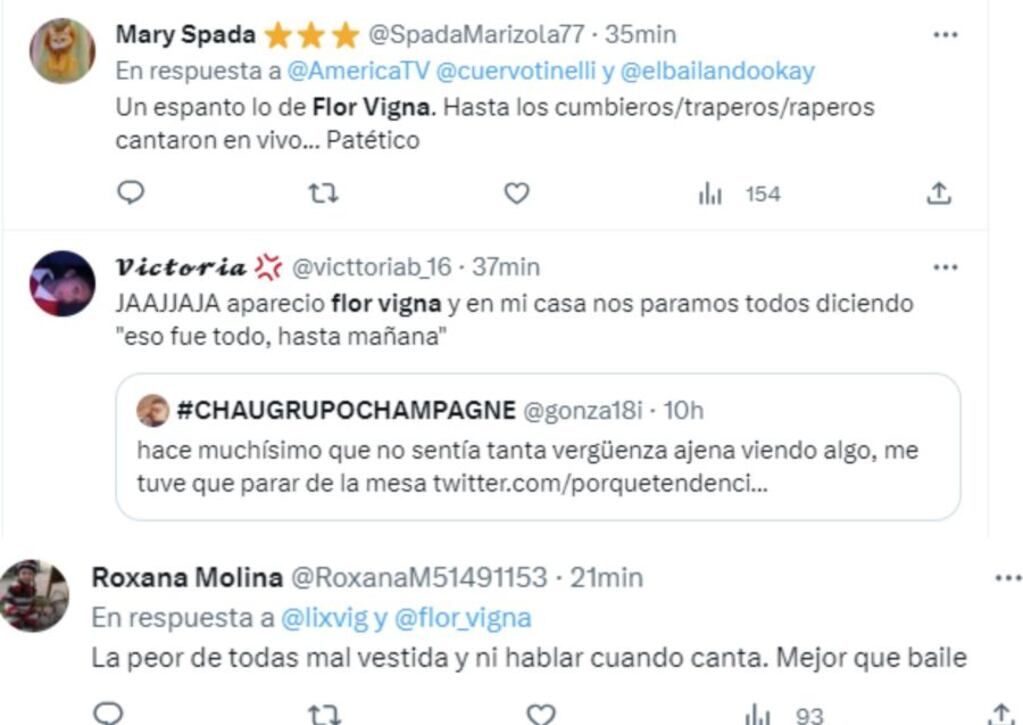 Destrozaron a Flor Vigna por su performance en la apertura del Bailando 2023.