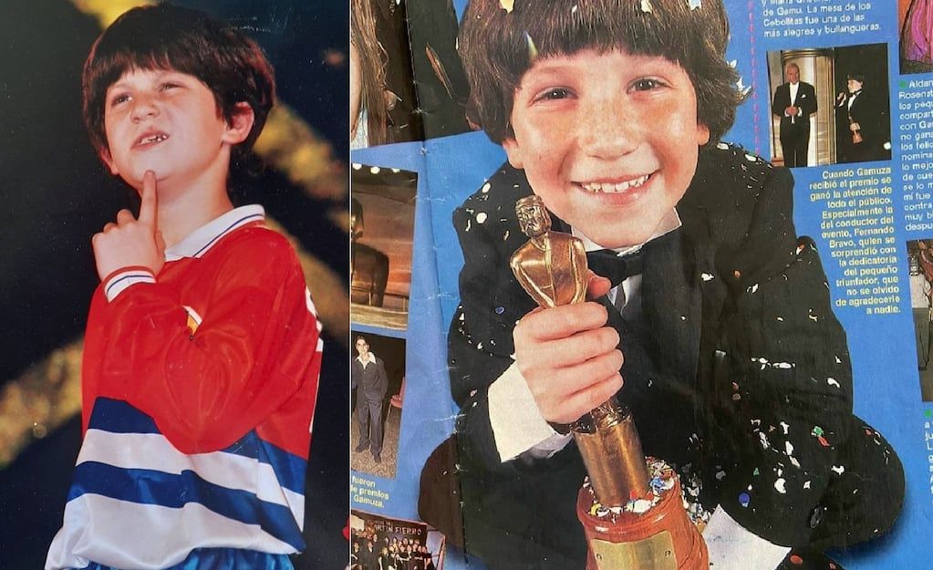 Brian Caruso ganó el premio Martín Fierro por su actuación de "Gamuza" en Cebollitas