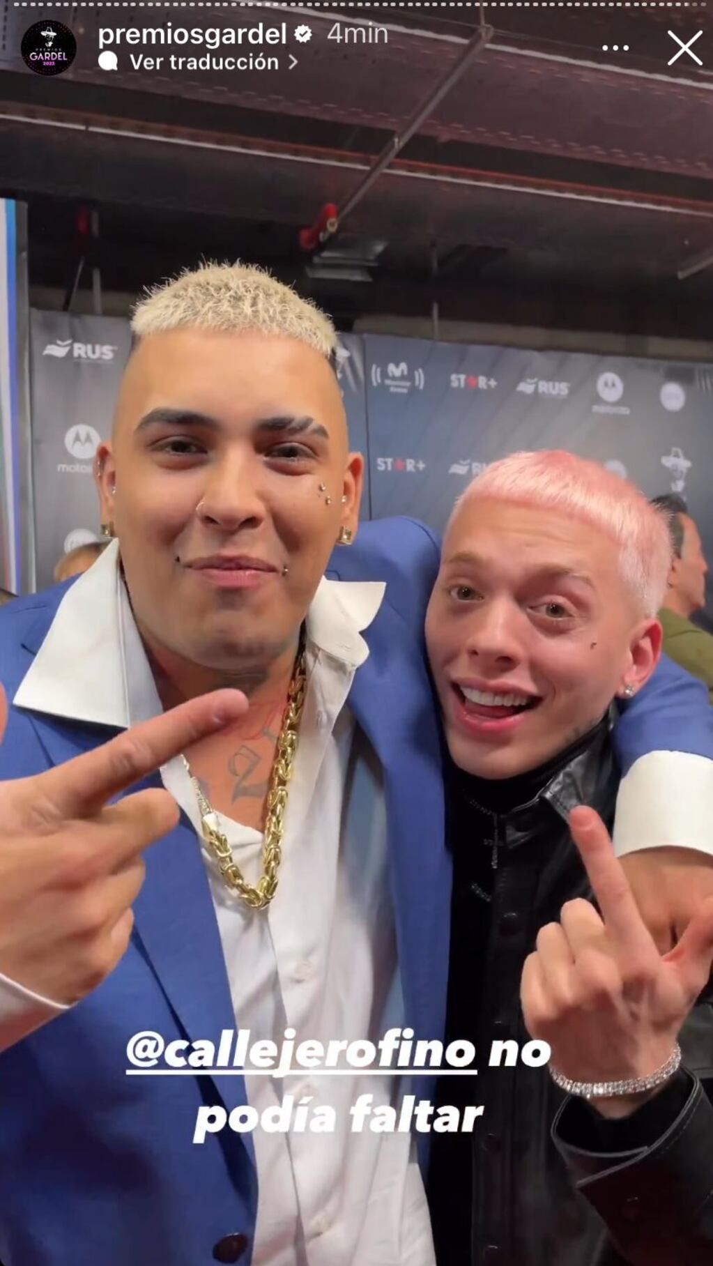 La alfombra roja de los Premios Gardel 2023.