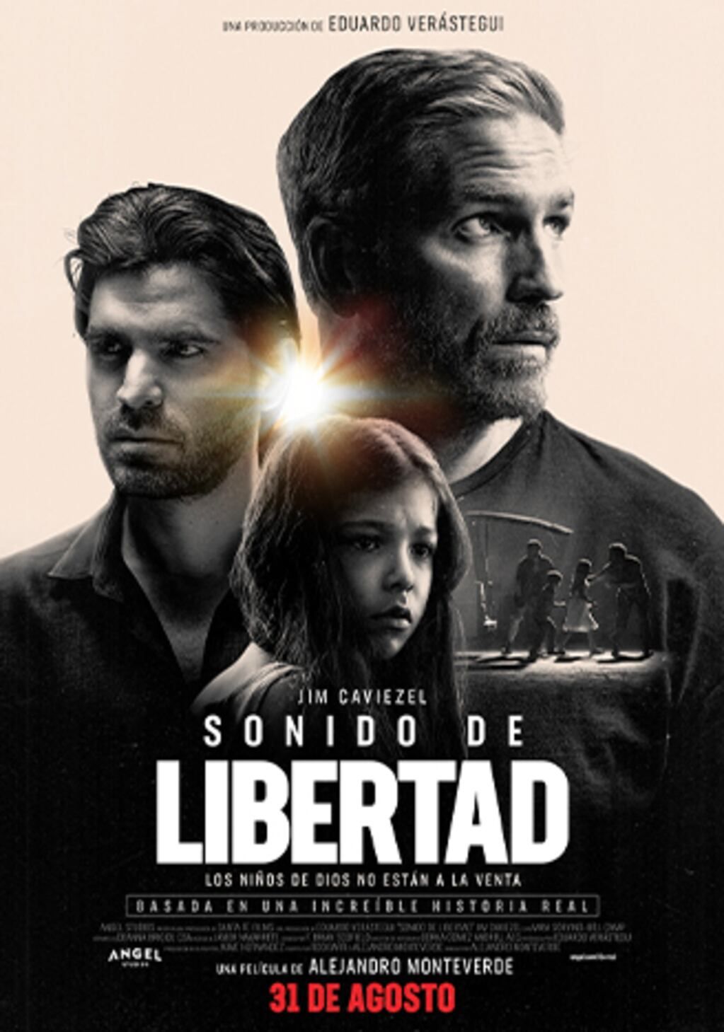 Afiche de "Sonido de libertad", que estrena este jueves en Argentina. 
