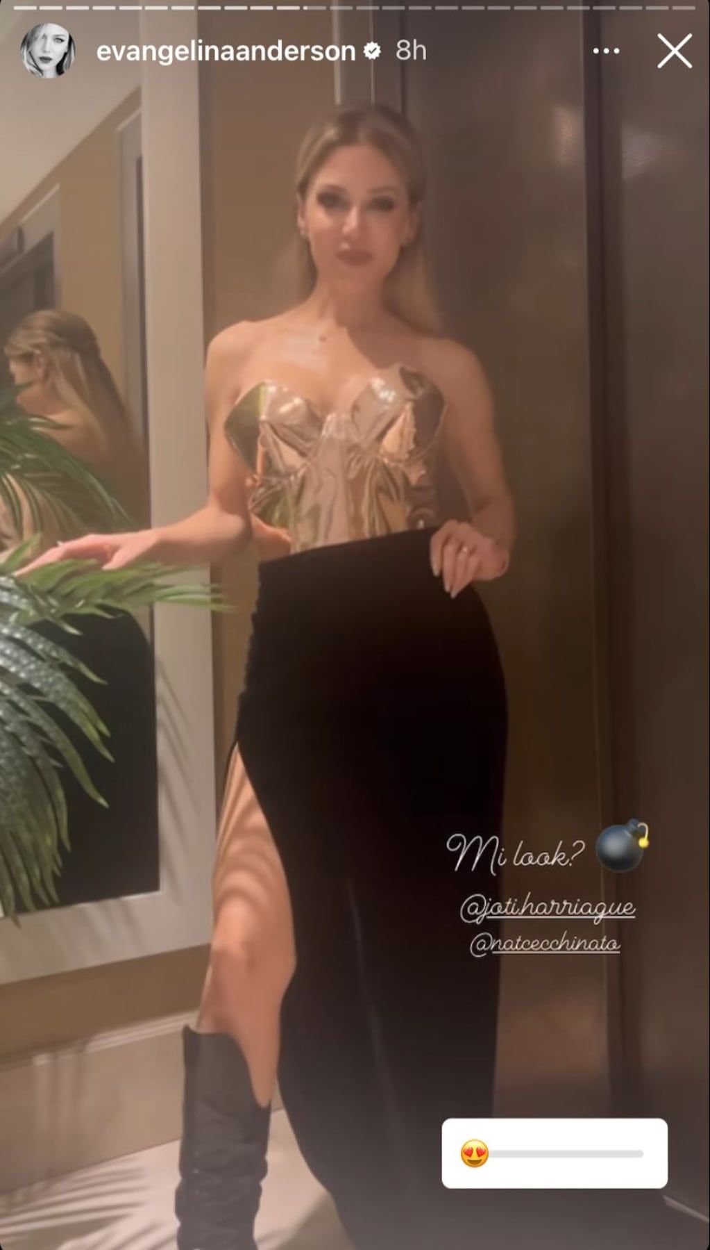 Evangelina Anderson cumplió 40 años.