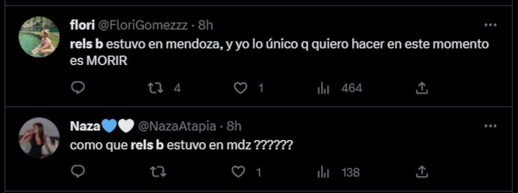 Lali y Rels B juntos en Mendoza