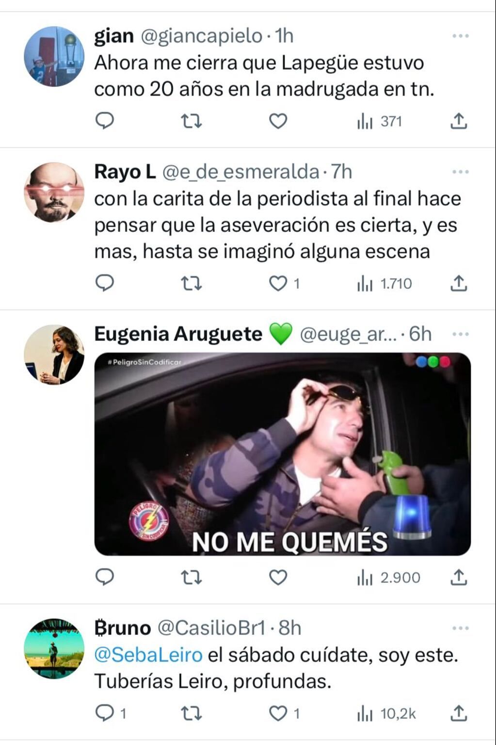 Se filtró una frase hot en el vivo de TN y reaccionaron en las redes.