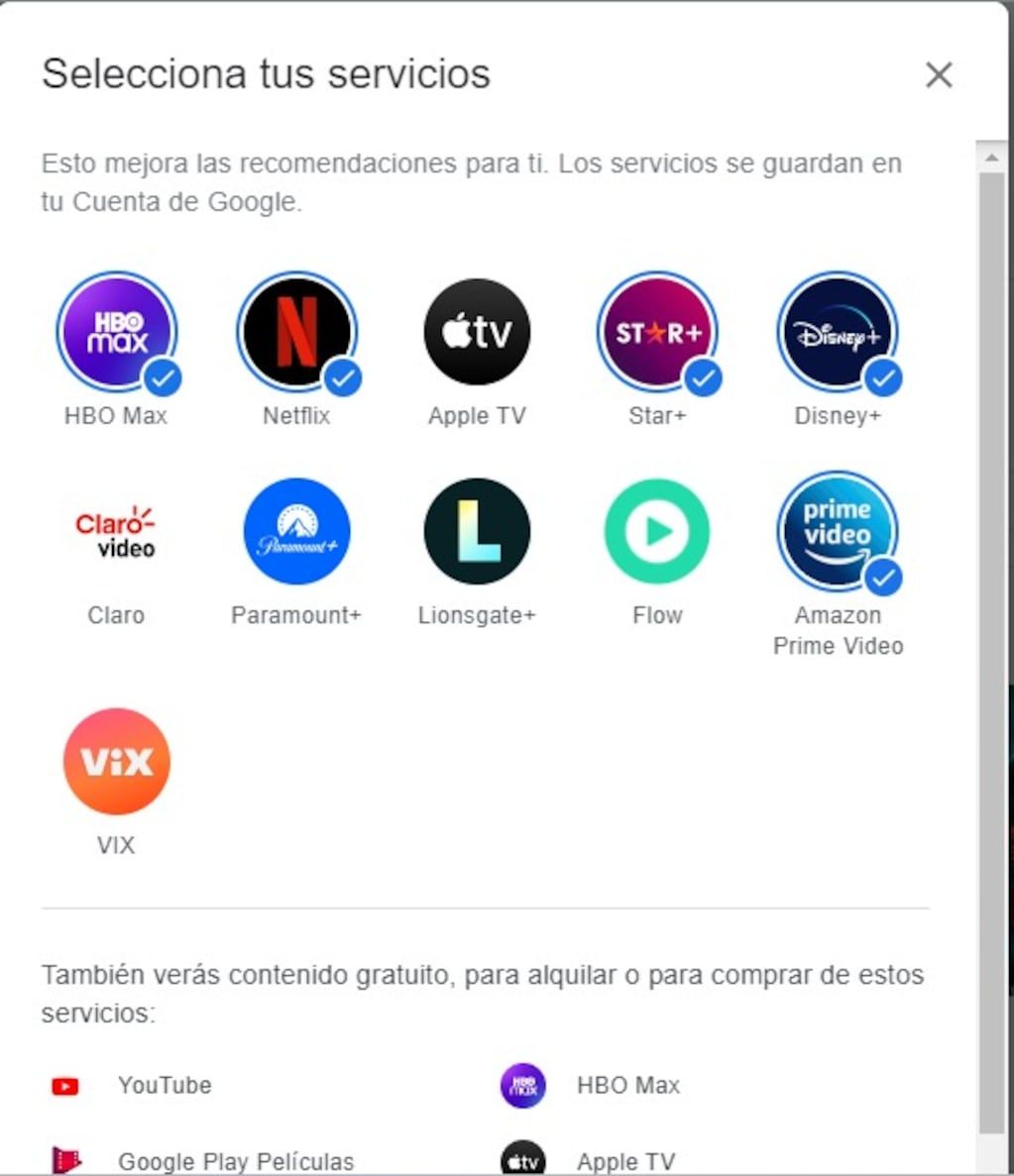 "Qué ver", tip de Google.