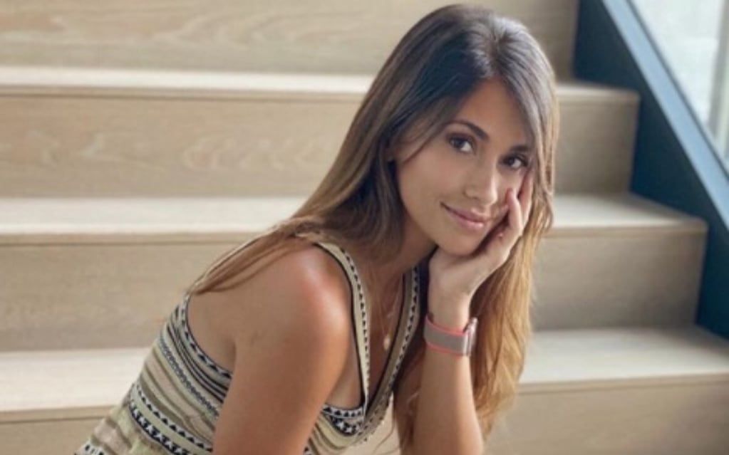Antonella quedó sorprendida por las fotos de Messi.