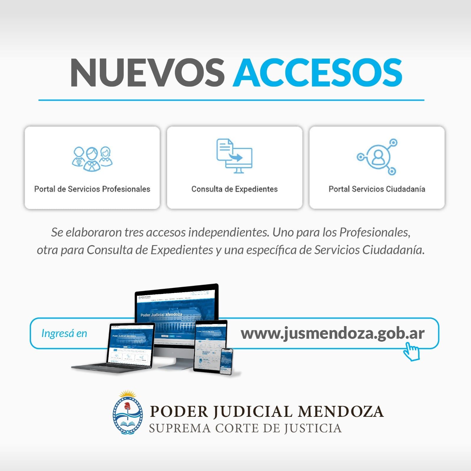 Ya está funcionado el nuevo portal del Poder Judicial - Gentileza