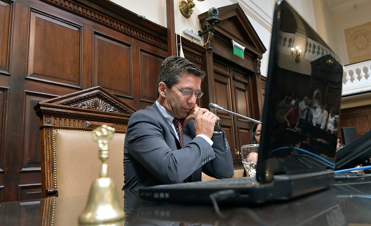 Andrés Lombardi, presidente de la Cámara de Diputados.
Foto: Orlando Pelichotti