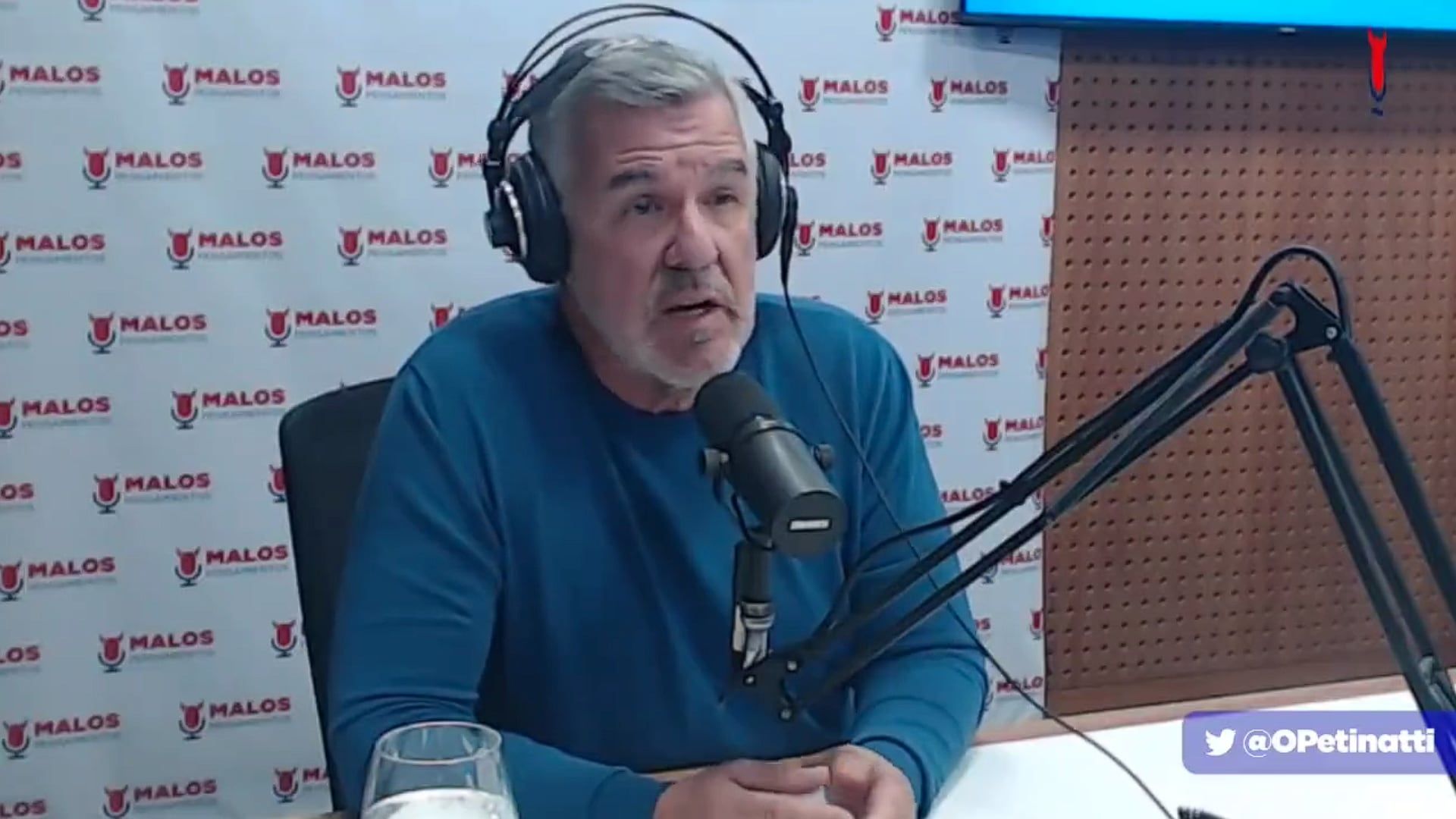 Dady Brieva en entrevista con Orlando Petinatti. Foto Captura: Twitter / @OPetinatti