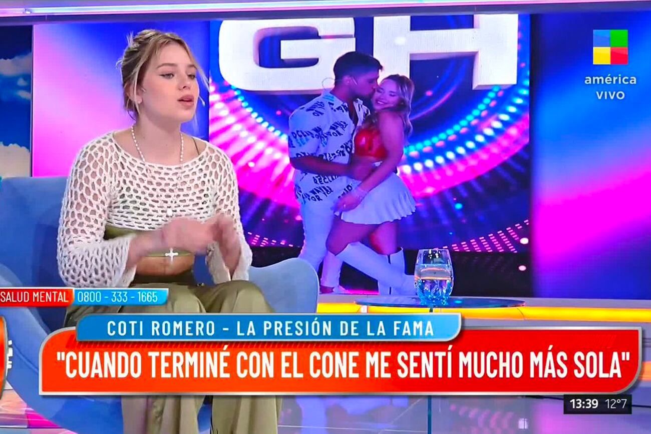 Coti Romero, exparticipante de "Gran Hermano", en "Intrusos". (Foto: Captura de pantalla)