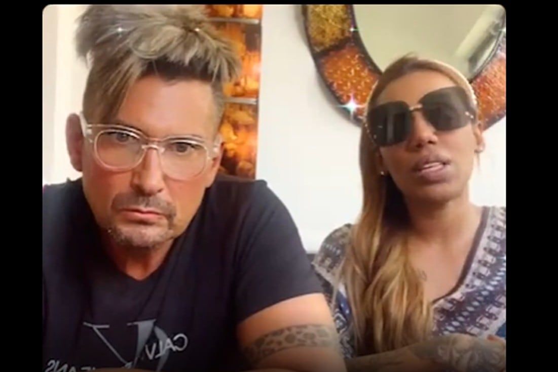 Mimi y El Tirri, cuando estuvieron juntos en República Dominicana, luego de la pandemia (Captura de video).