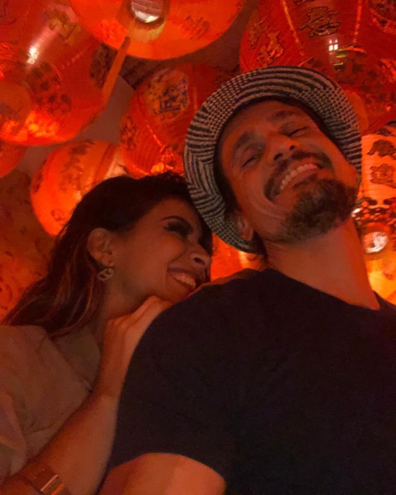 Celeste Muriega y Crhistian Sancho, muy enamorados.