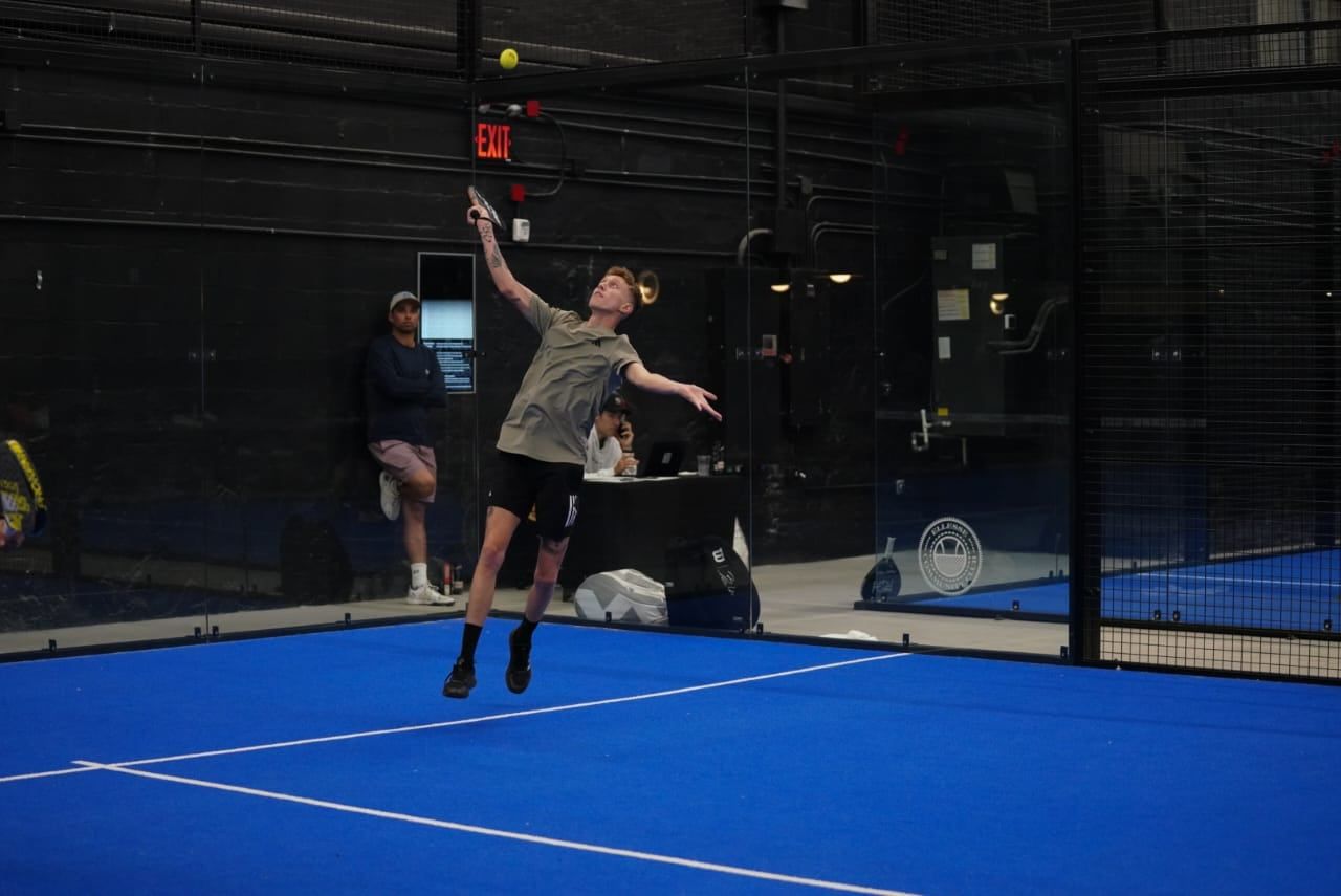 Augusto Stortini, promesa del pádel. / gentileza