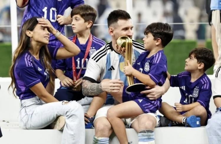La familia Messi, bien argentina