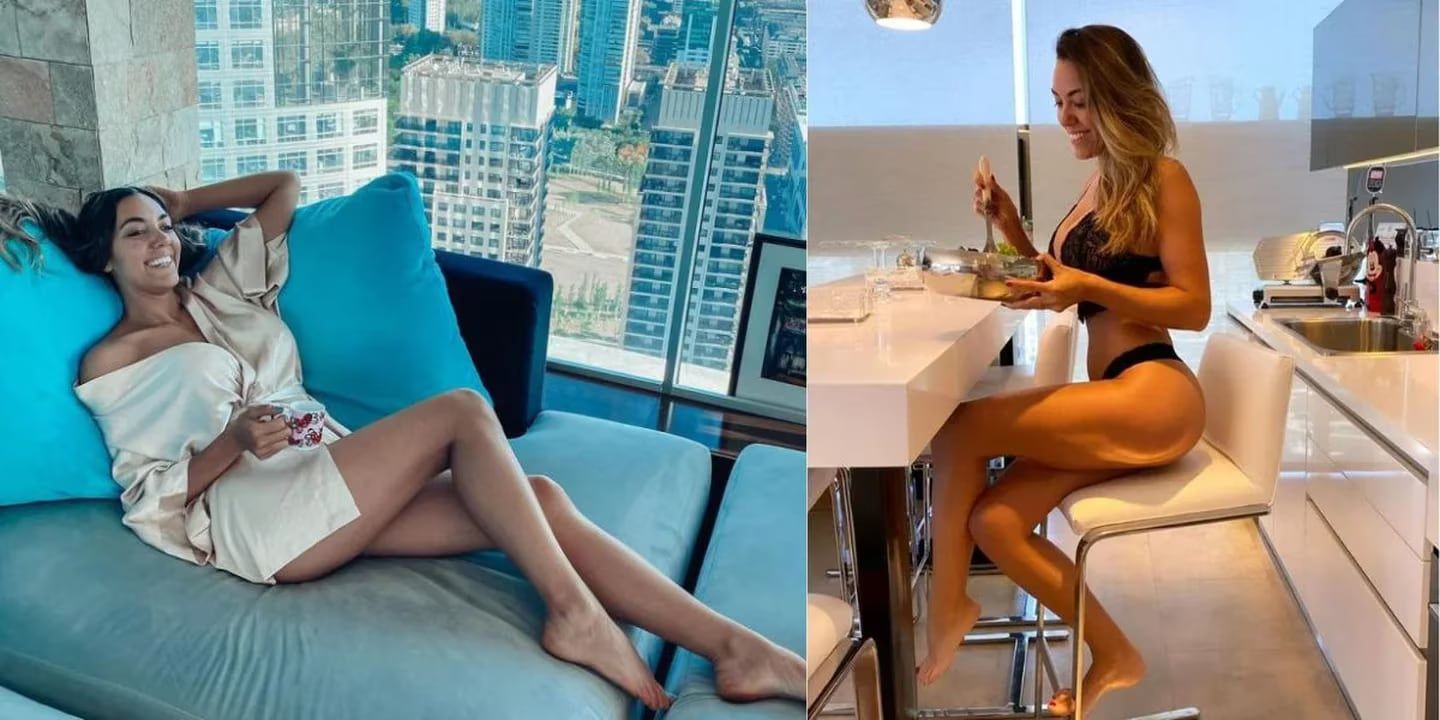 La modelo vive un piso 43 con su esposo e hija y tiene un decorado que es una maravilla.