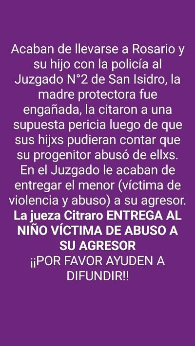 La difusión de los vecinos pidiendo justicia en las redes.