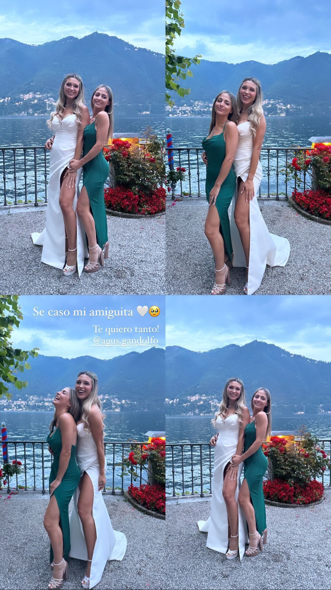 Lautaro Martínez y Agustina Gandolfo se casaron en Italia.