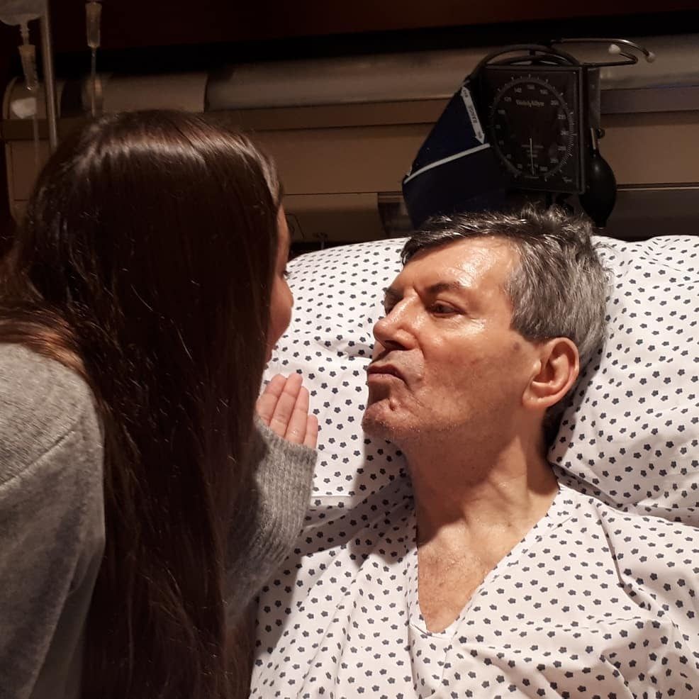 Carlos Calvo y su hija