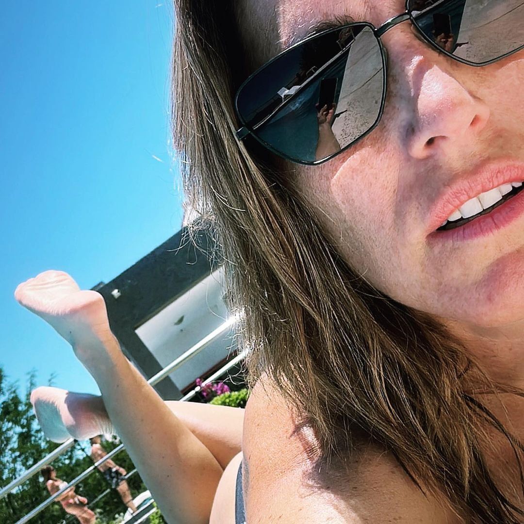 Soledad Pastorutti, en bikini