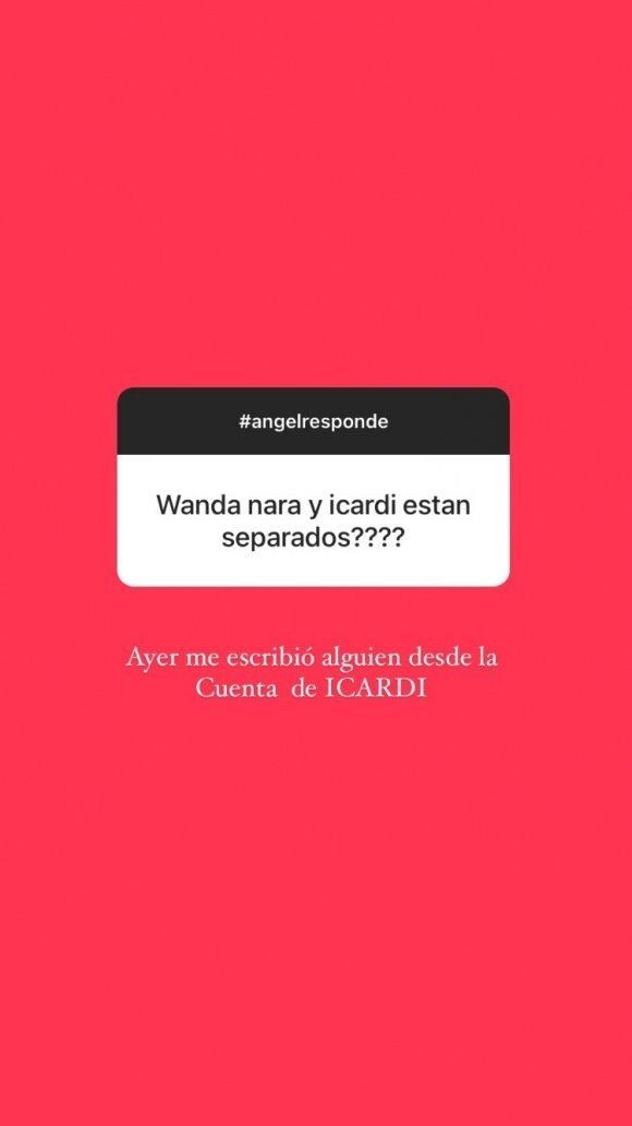 Ángel de Brito recibió mensajes desde la cuenta de Mauro Icardi.