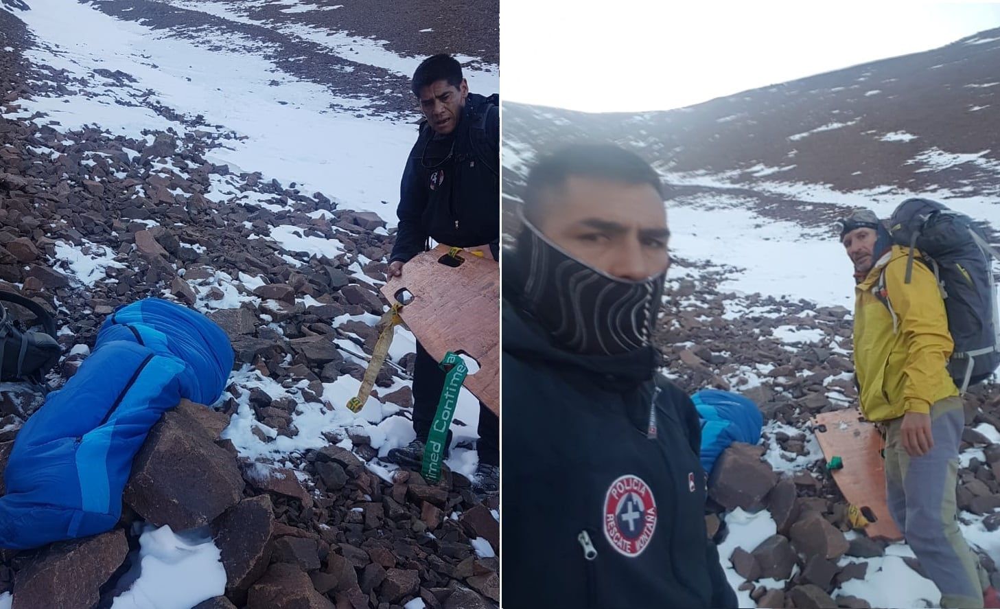 Rescataron a una andinista accidentada en Potrerillos -