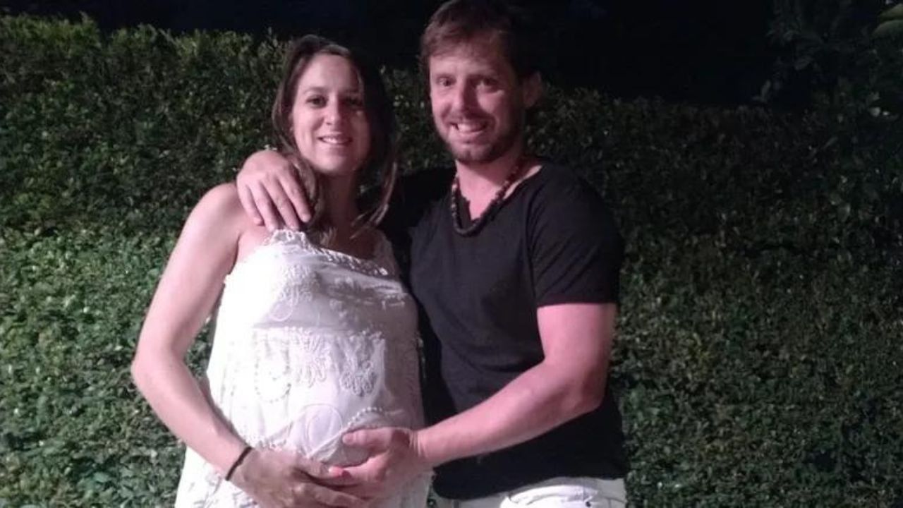 Mariano Barbieri y su esposa.