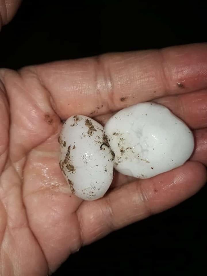 Una fuerte tormenta afectó a varias localidades del Este provincial durante la tarde y noche del jueves. Gentileza.