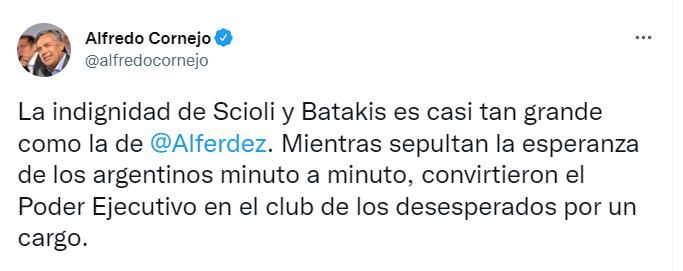 Diputados de Juntos por el Cambio cuestionaron los cambios en el gabinete de Alberto Fernández - Twitter