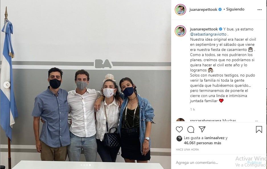 Juana Repetto en redes