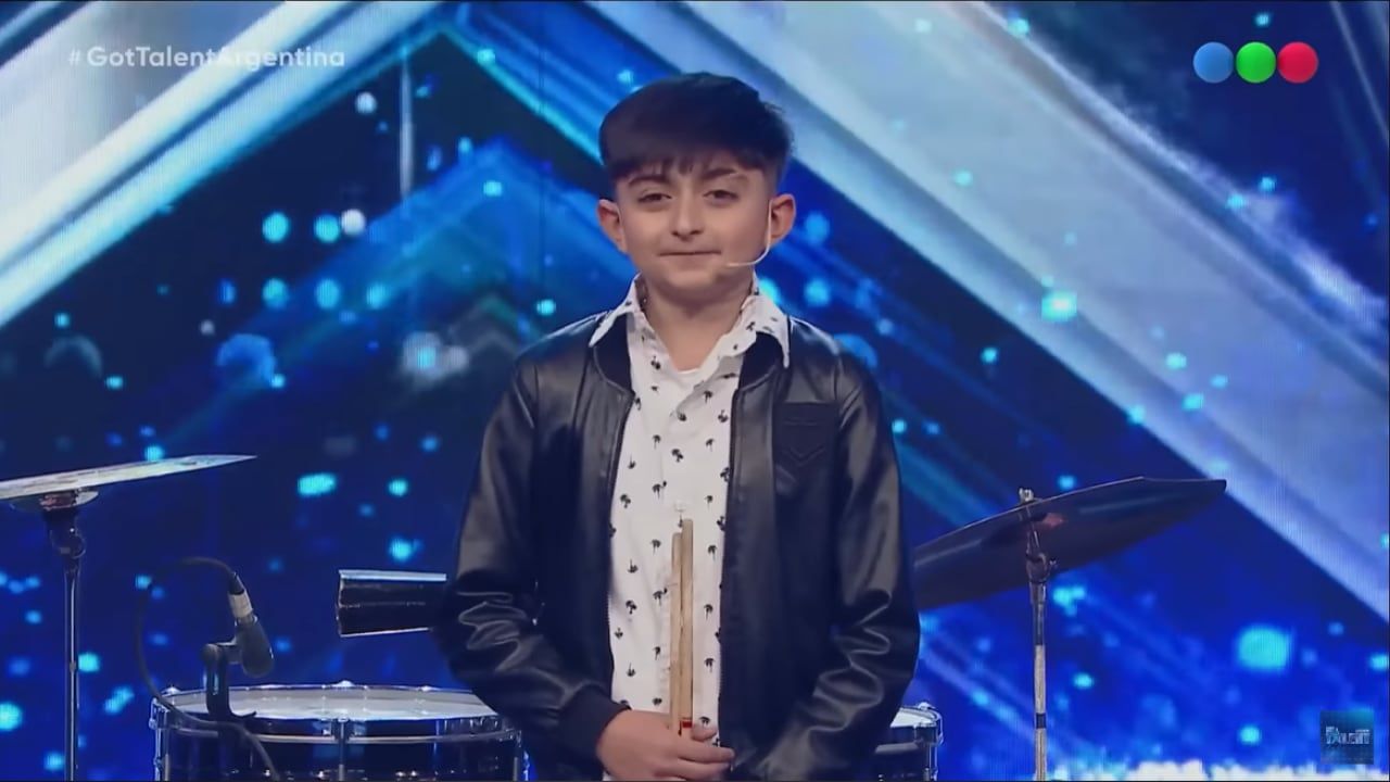 El joven mendocino en su presentación en Got Talent