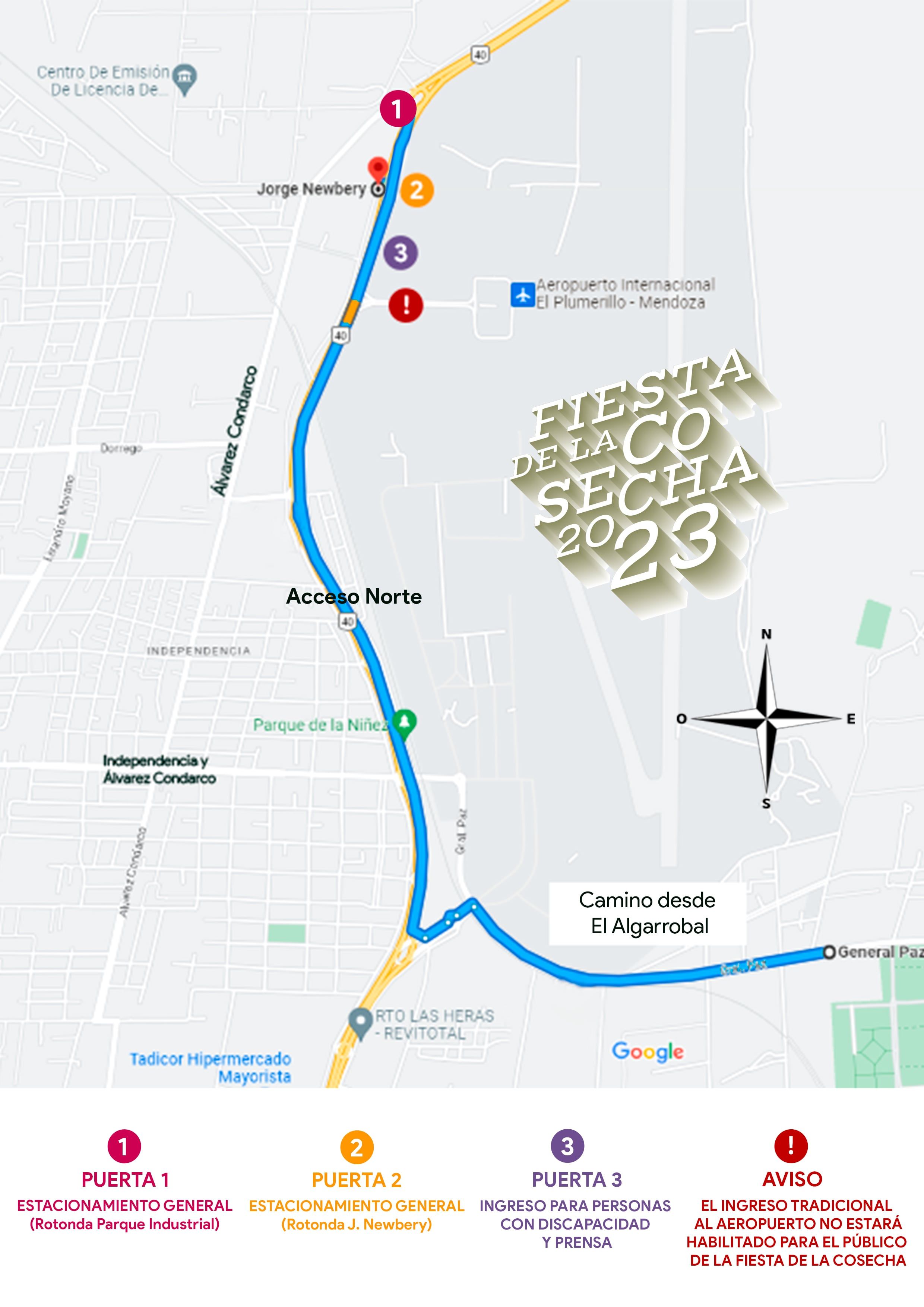 Ruta alternativa por El Algarrobal.