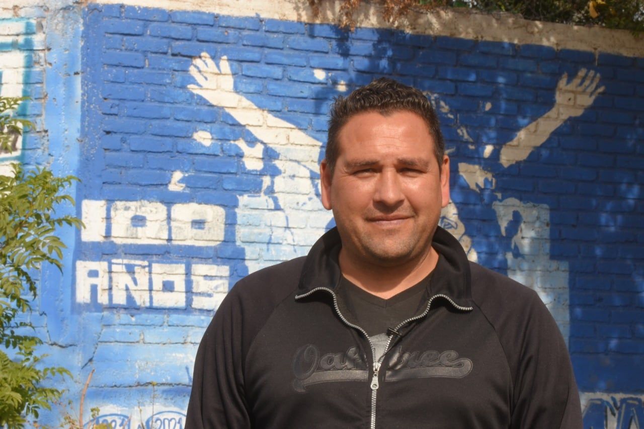 El "Tanque", en el barrio La Estanzuela. Allí tiene un mural en homenaje. / Claudio Gutiérrez