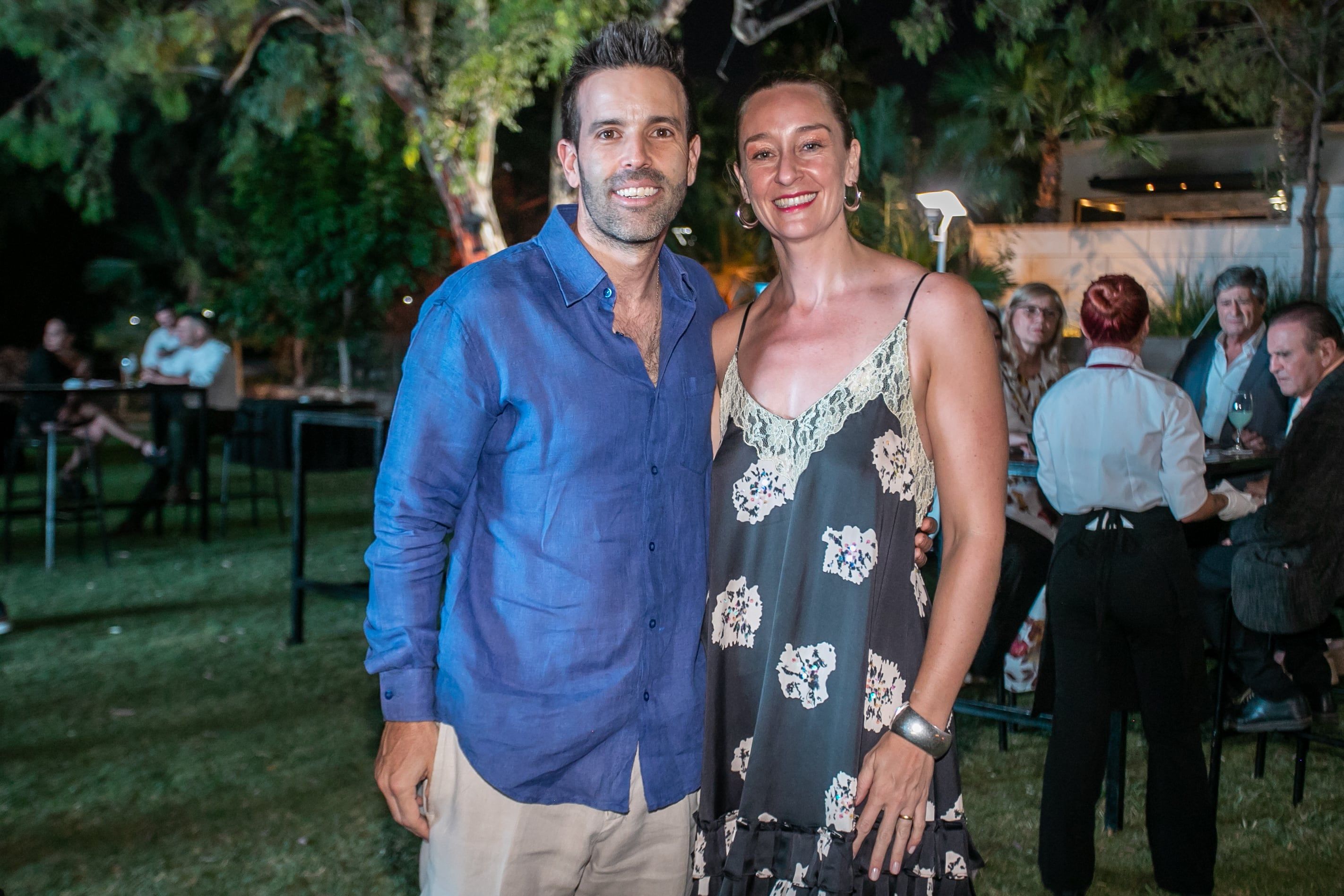 Leandro Savelli y  Eugenia Genest.