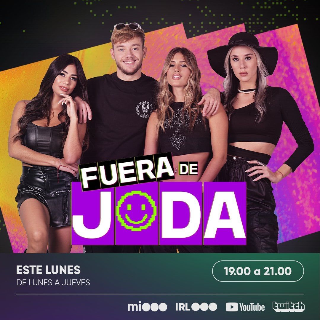 La participación de Juli Poggio en el programa de Twitch "Fuera de joda" llegó a su fin