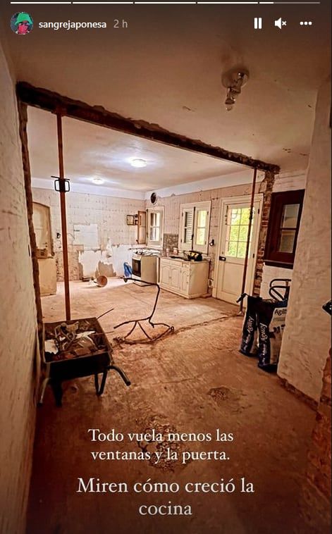 Así era la cocina de la China Suárez previo a la remodelación.