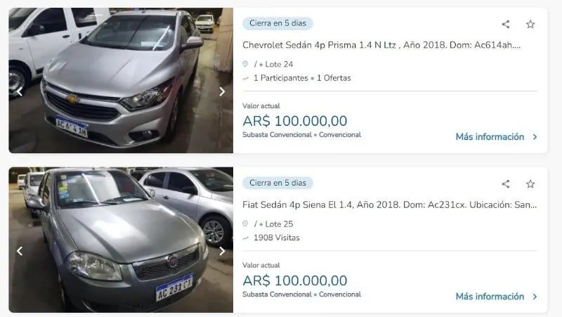 Subasta de autos. Cómo participar.