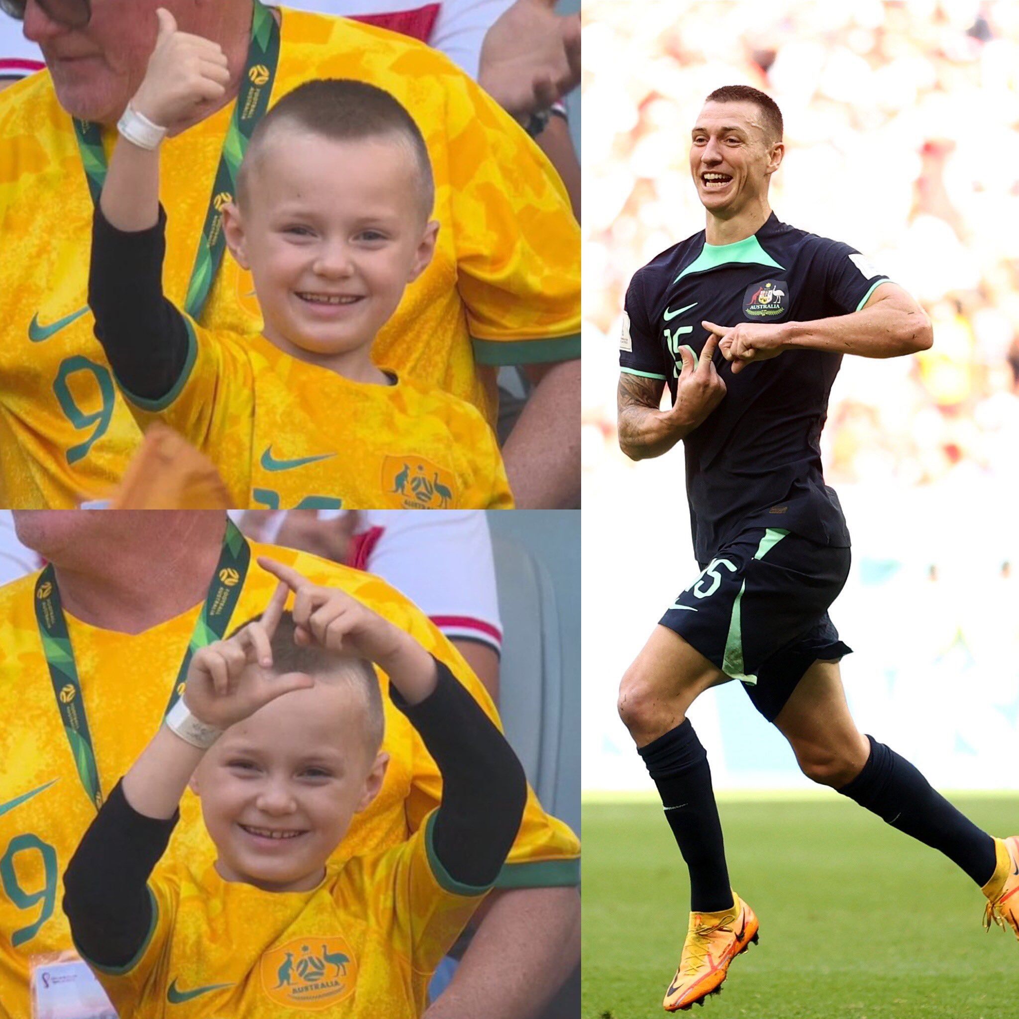 Mitchell Duke le dedica el gol a Túnez su hijo Jaxson