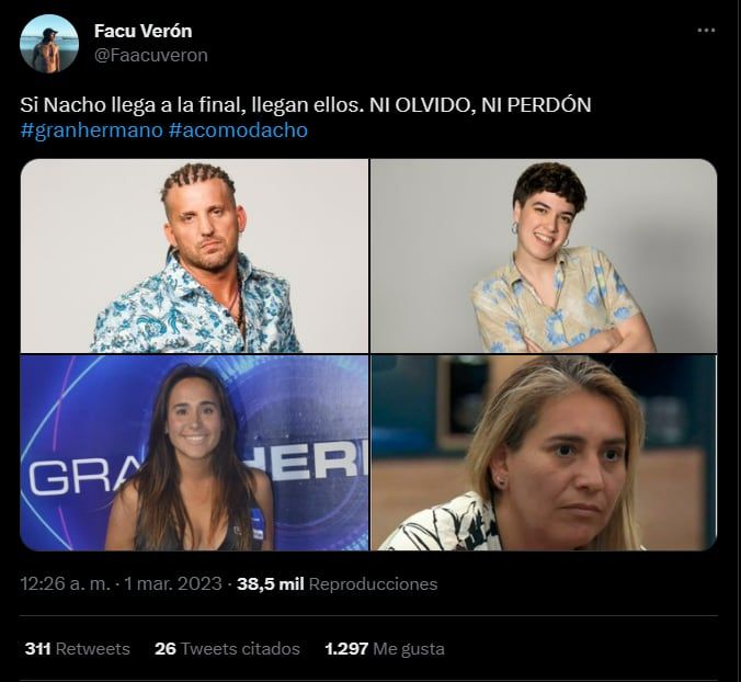 En las redes arremeten contra Nacho y lo acusan de acomodo con la producción