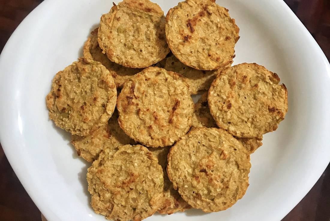 Receta de galletas saludables de coco.