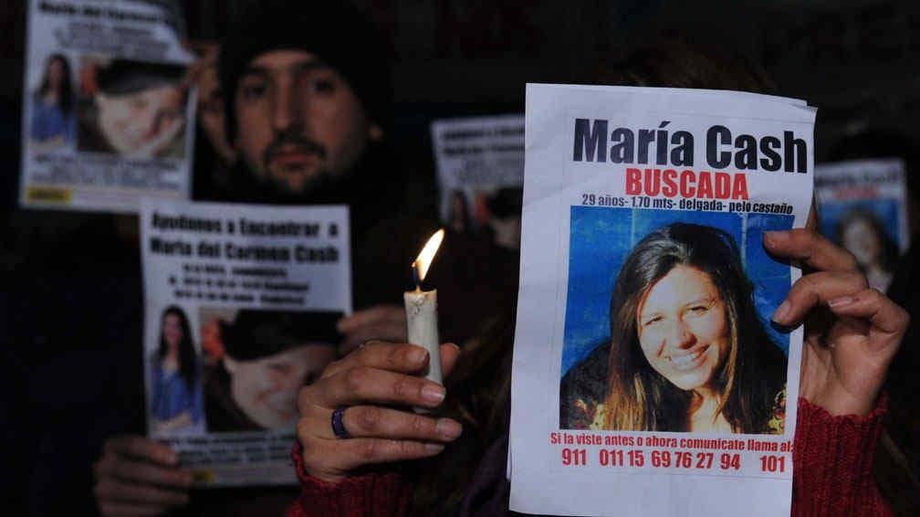 FOTOS. De María Cash durante una marcha en 2011 (Télam/Archivo).