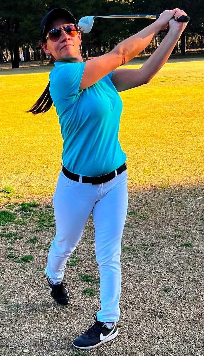 Gabriela Uano, brillo en el Golf Club Andino. / Gentileza.