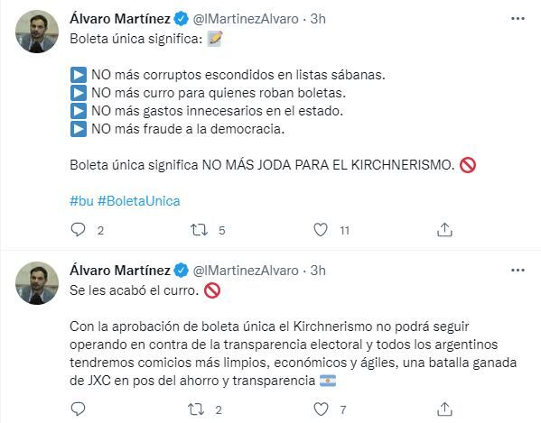 El diputado nacional Álvaro Martínez (Pro) destacó las bondades de la Boleta Única.
