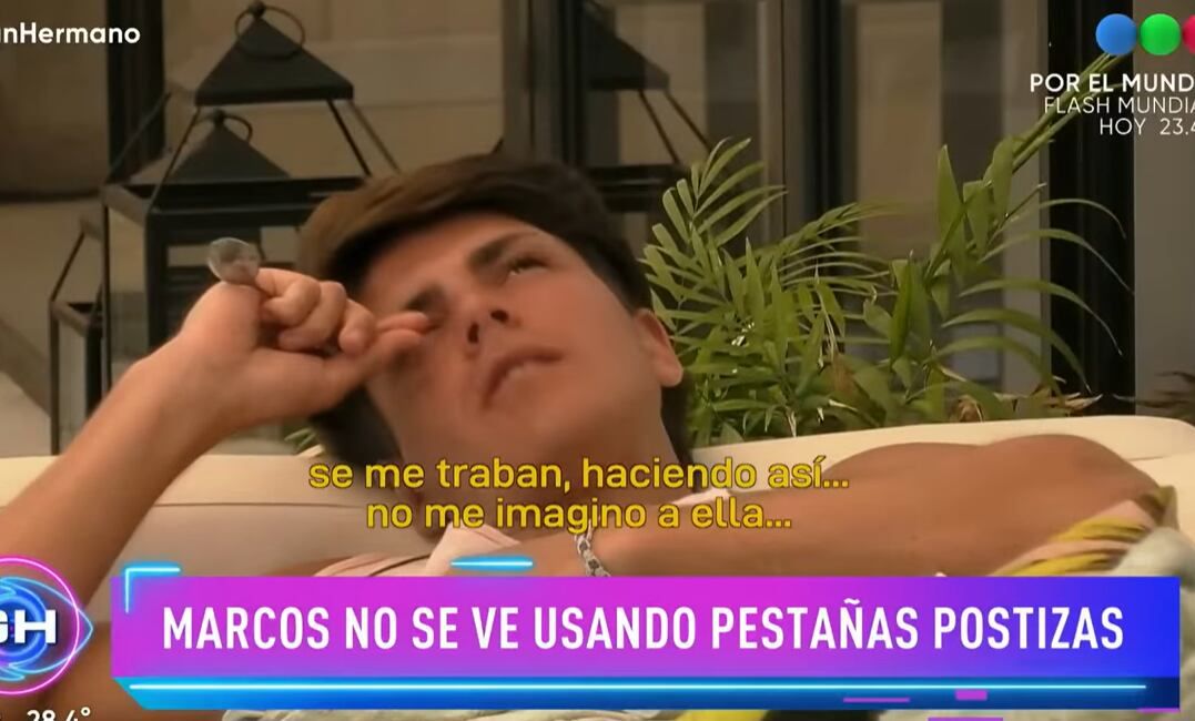 La divertida conversación de Marcos y Julieta por las pestañas de Daniela